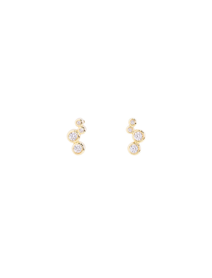 falling rhinestone earrings