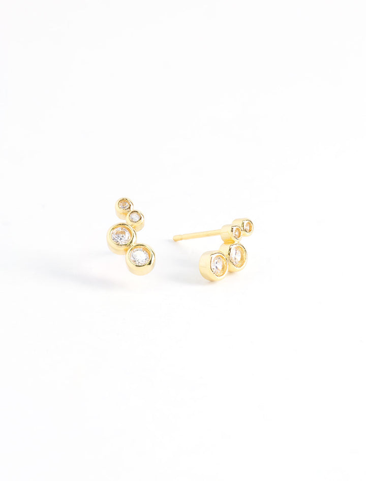 falling rhinestone earrings