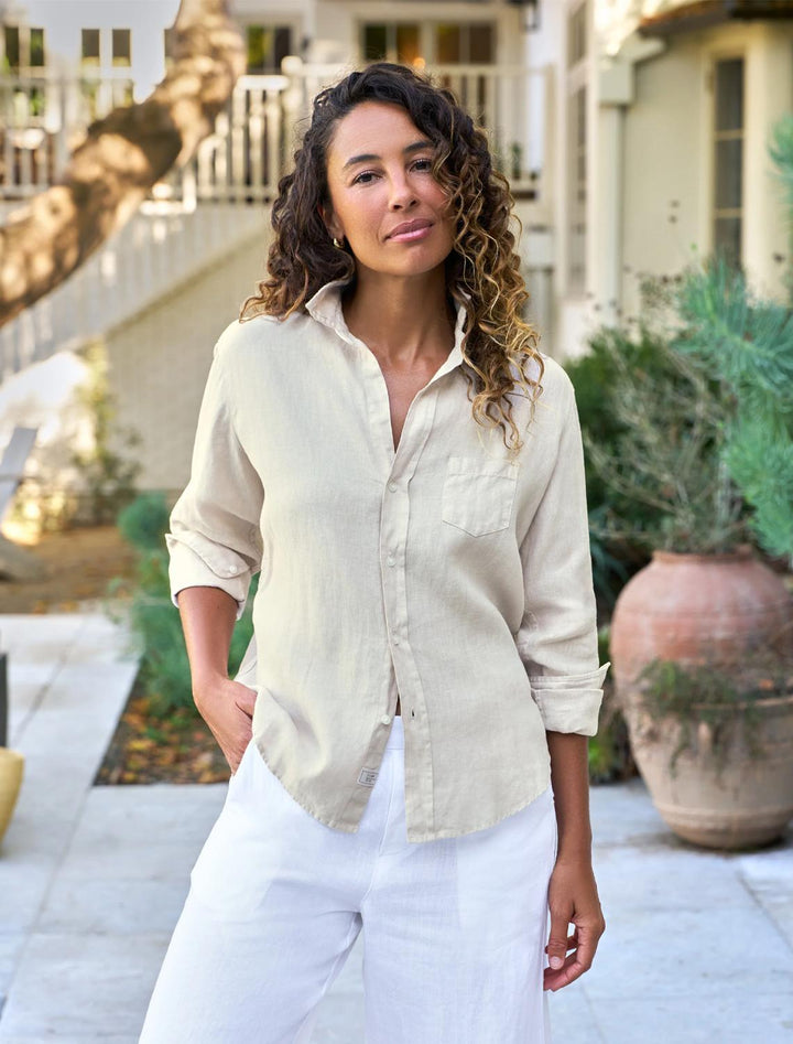 eileen in sand linen