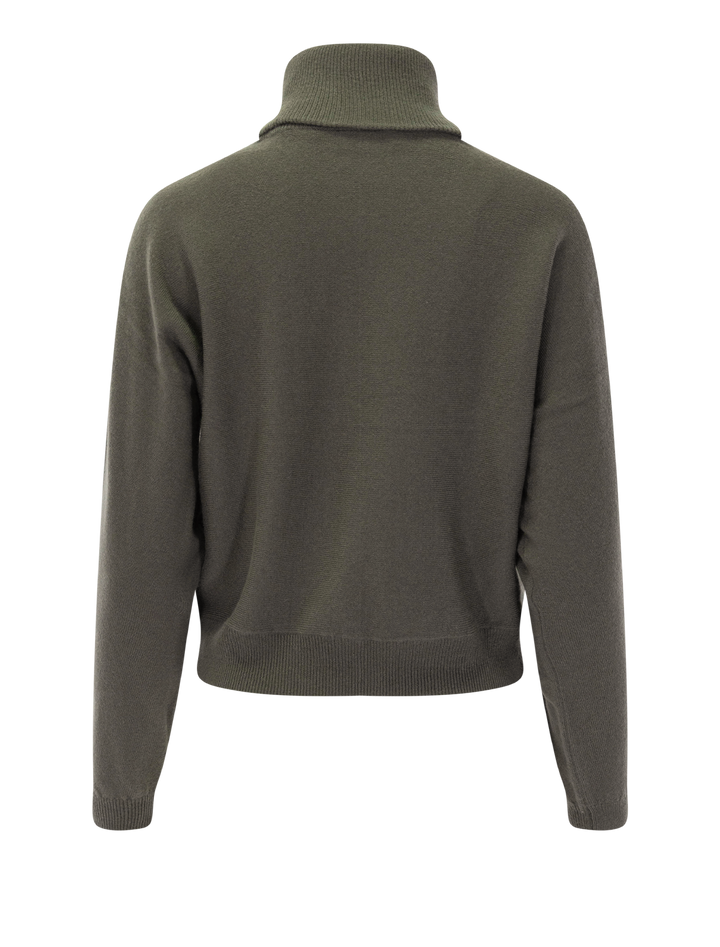 dolman turtleneck sweater in rosemary