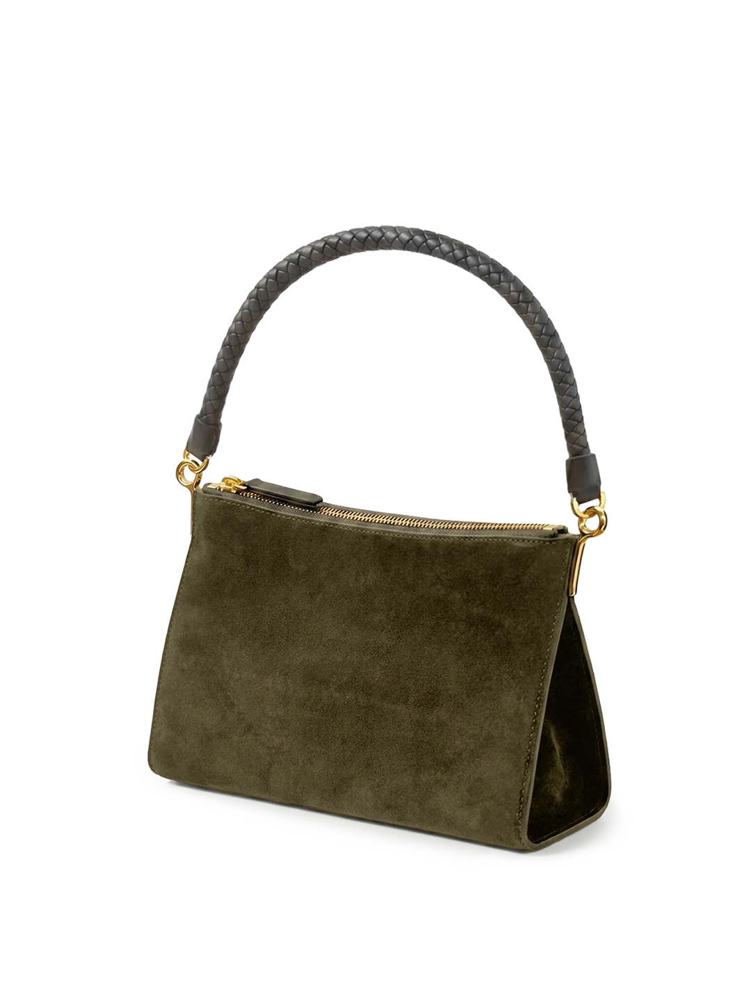 small suede vida bag in cypress
