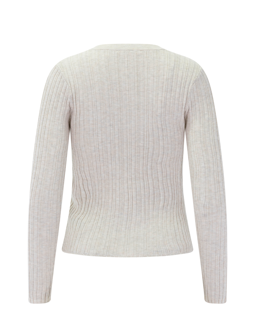 georgie pointelle sweater in pale oak heather