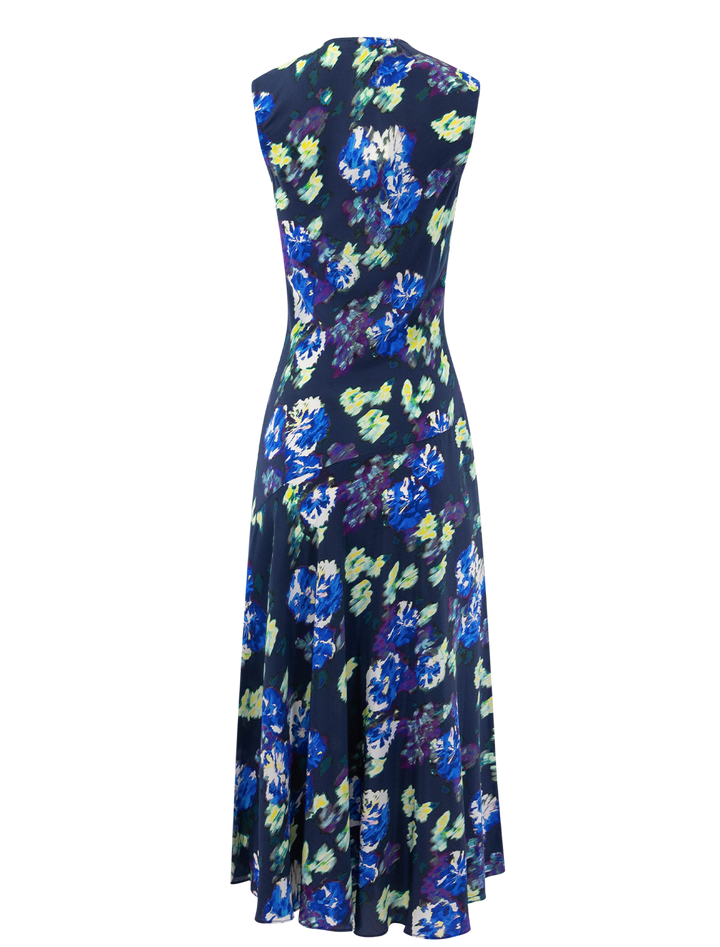 elowen silk dress in evening bloom