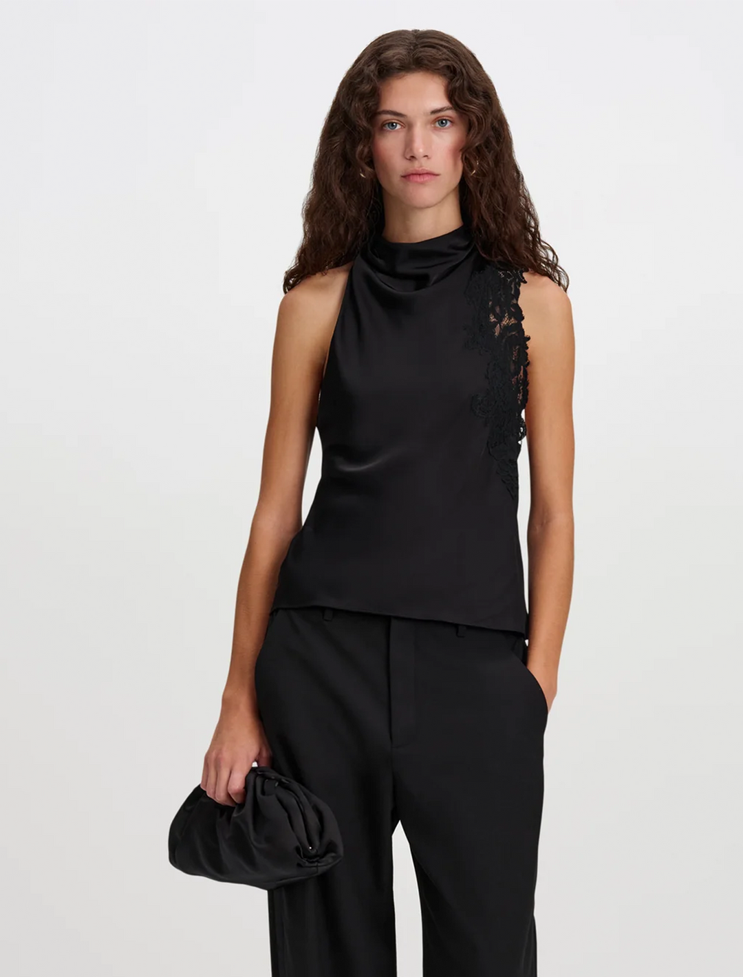 rose top in black