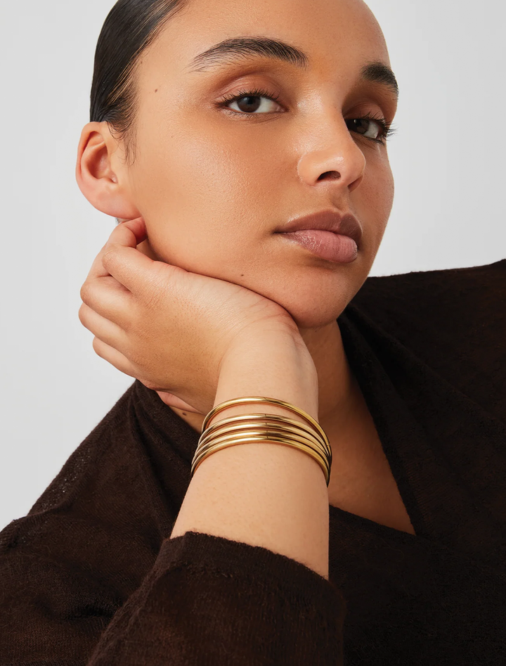 dane bangle set in two-tone - 5pk