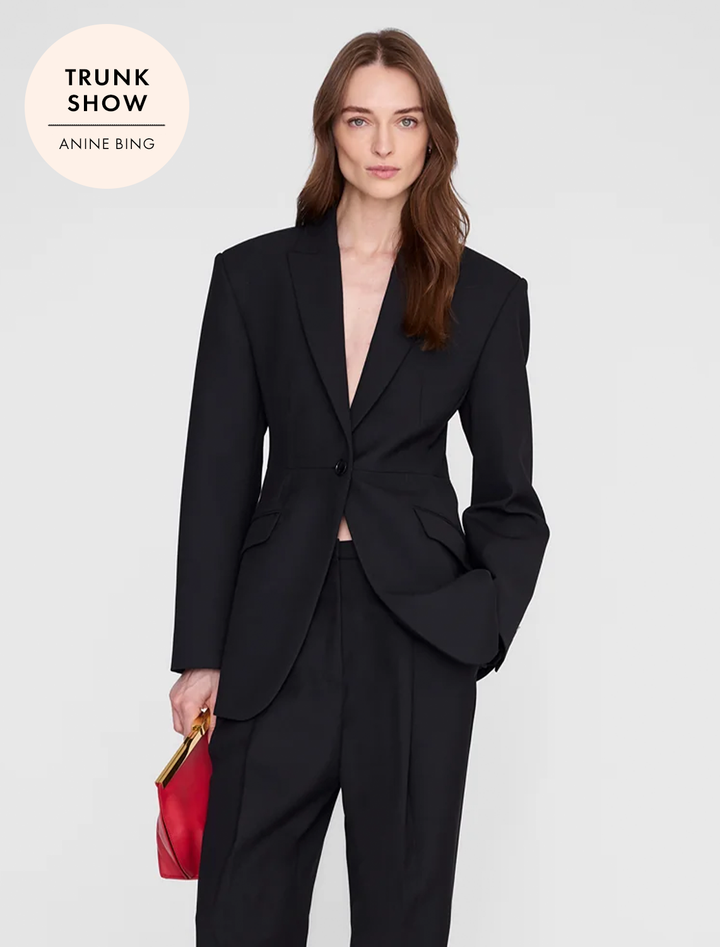 elga blazer in black