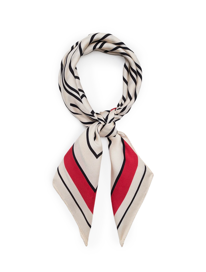 york scarf in tango red