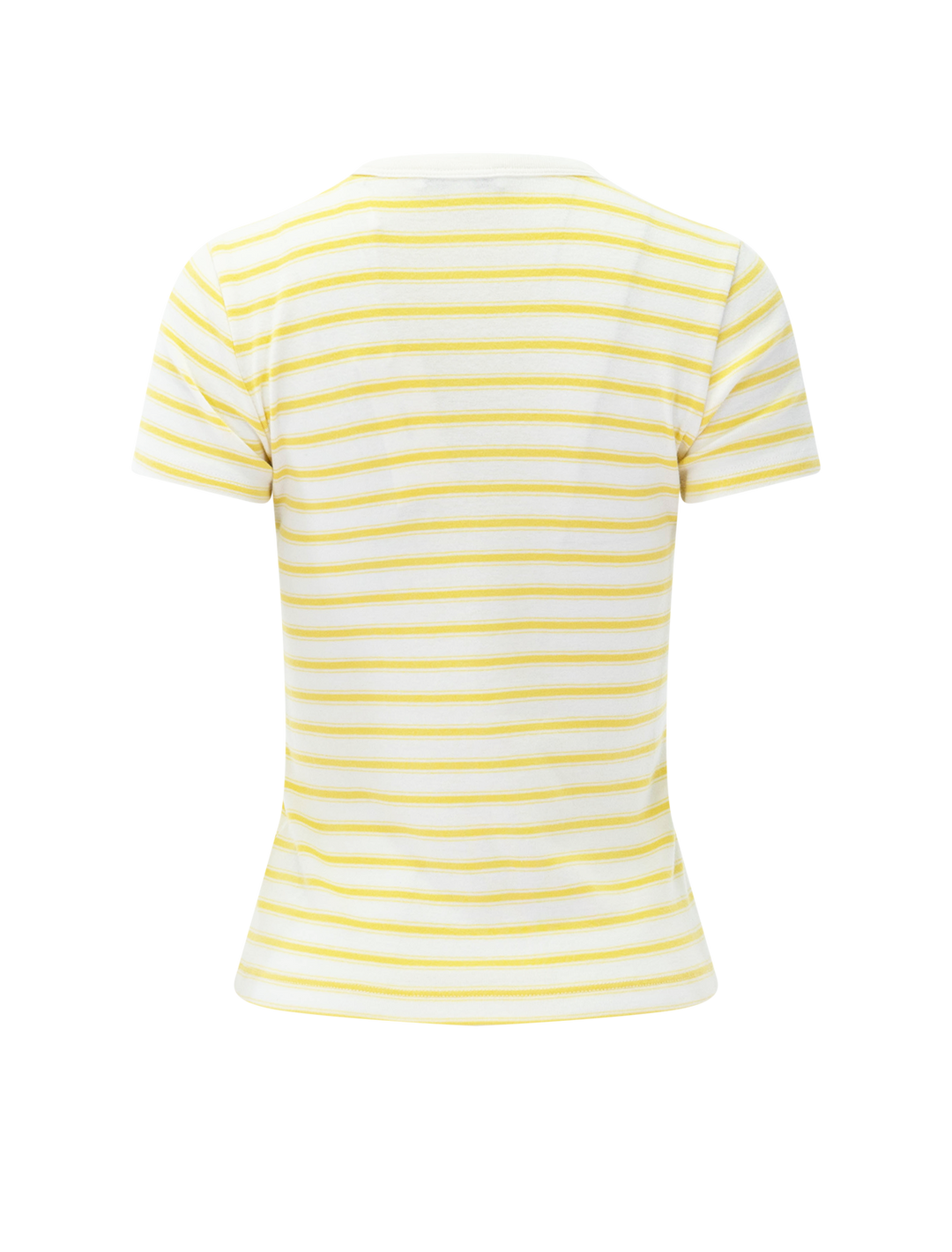 striped shrunken 90s tee in limone
