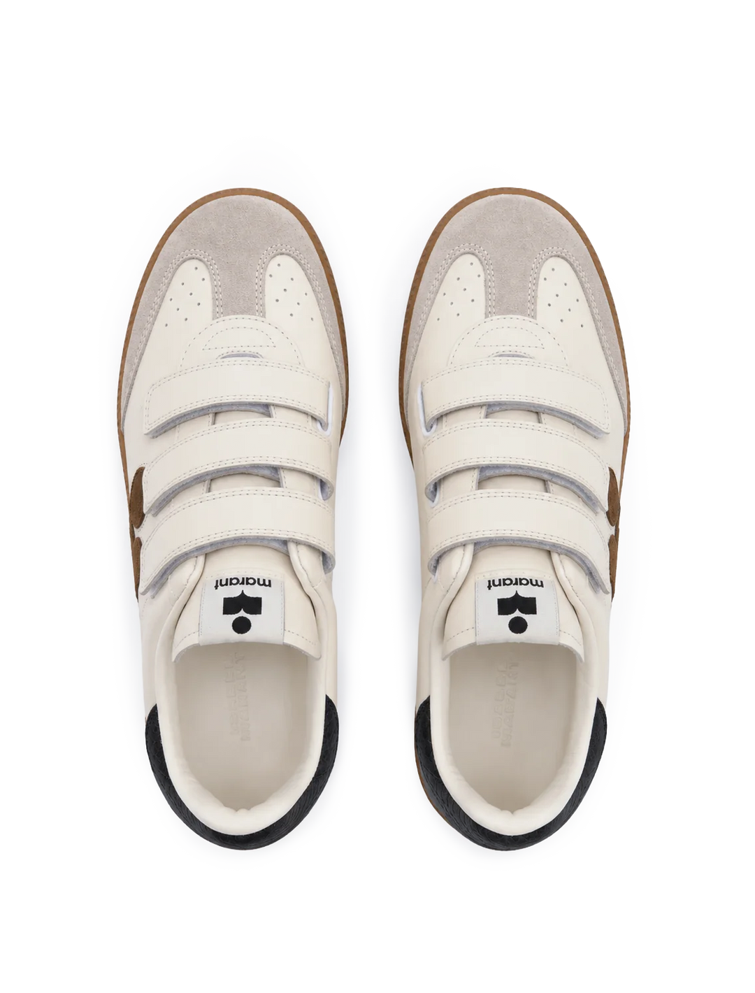 beth sneaker in chalk and cognac