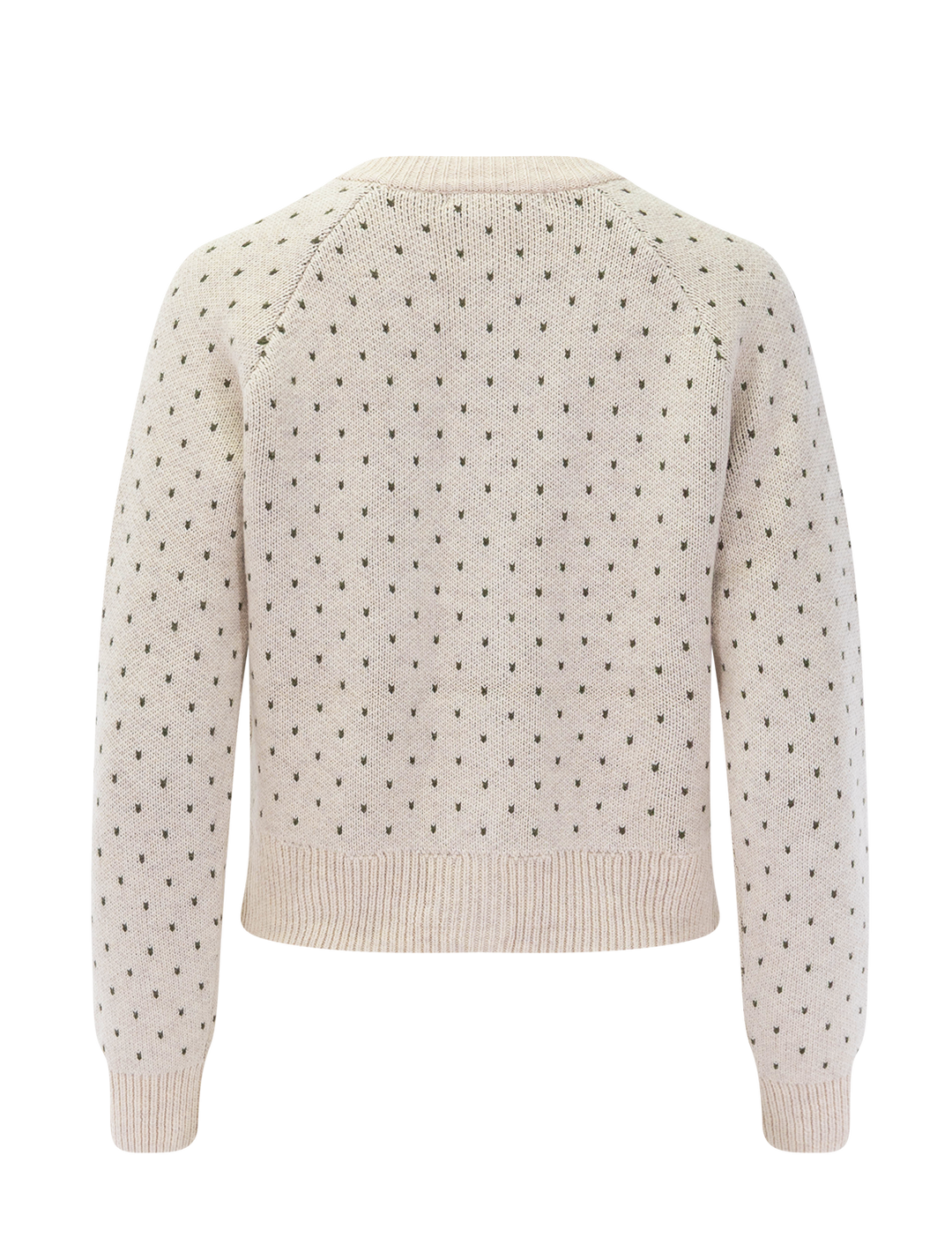 iris cardigan in oatmeal and olive