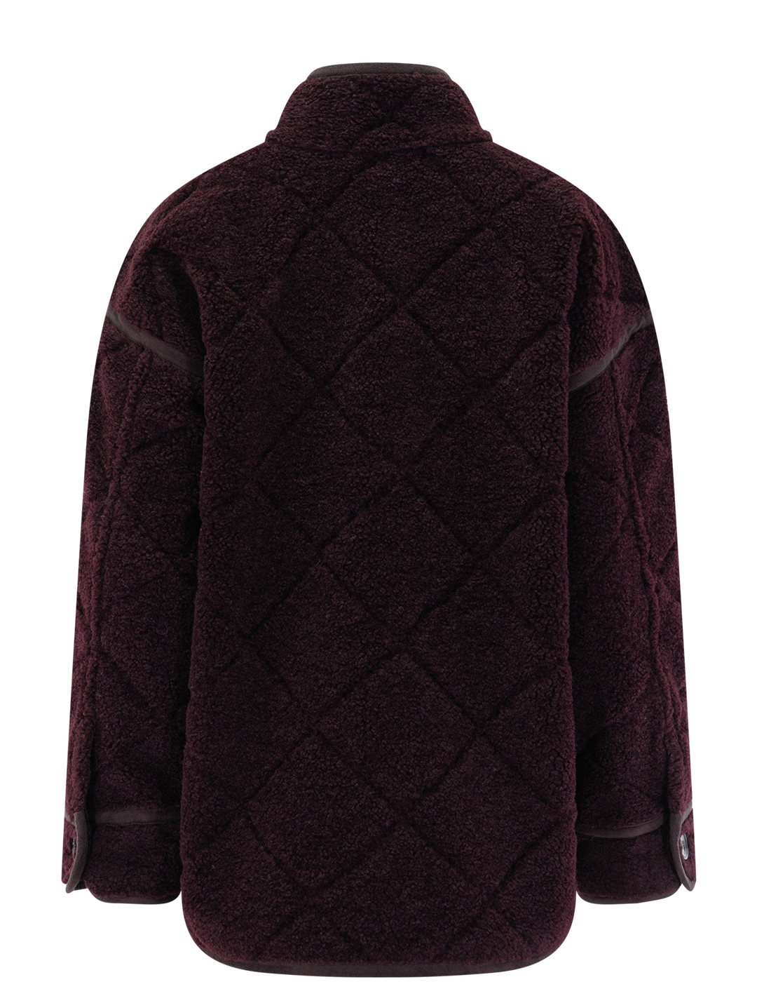 maplewood fleece casual jacket in fig