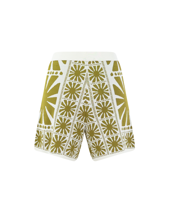batista knit shorts in olive