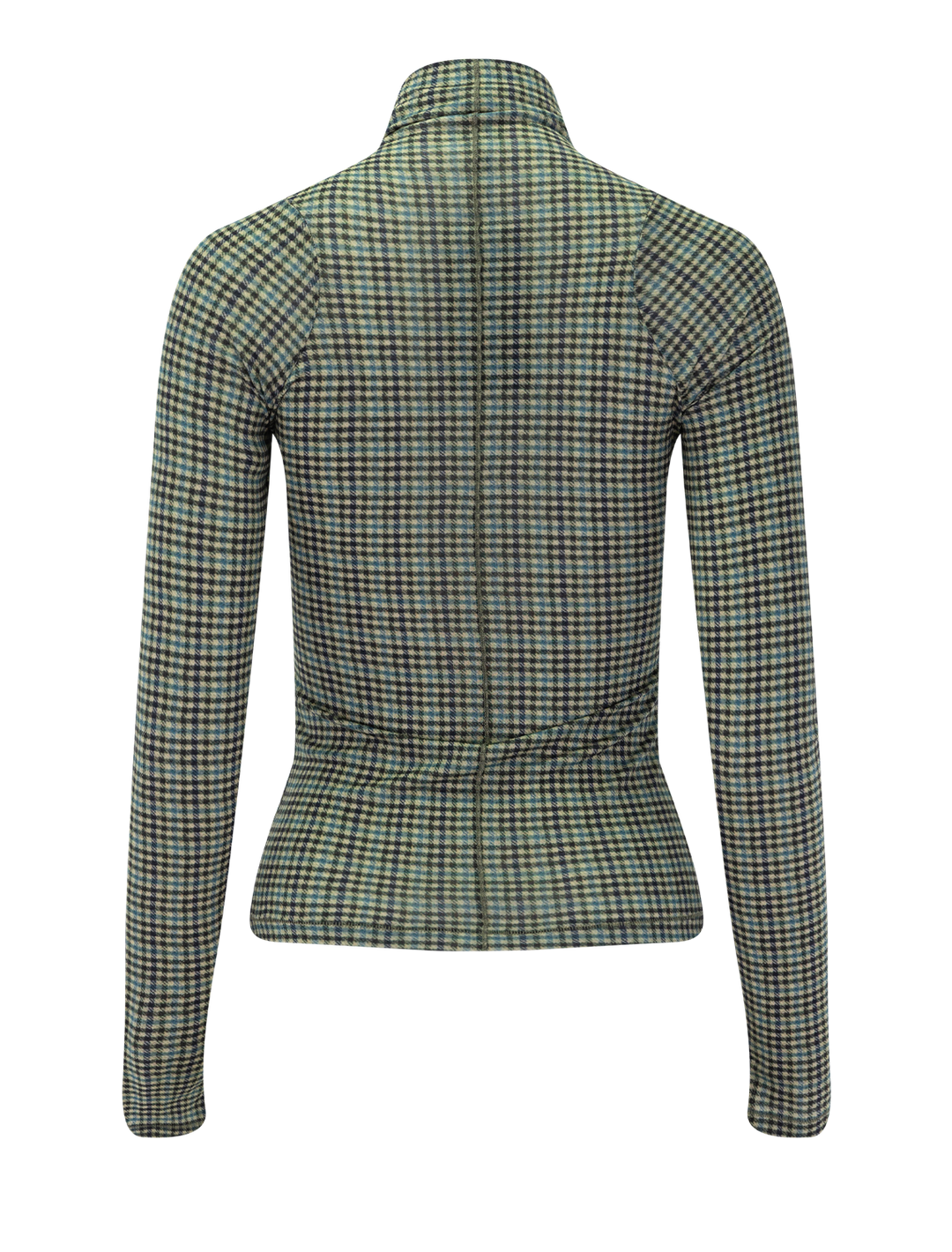shaw paneled longsleeve tee in green multi print