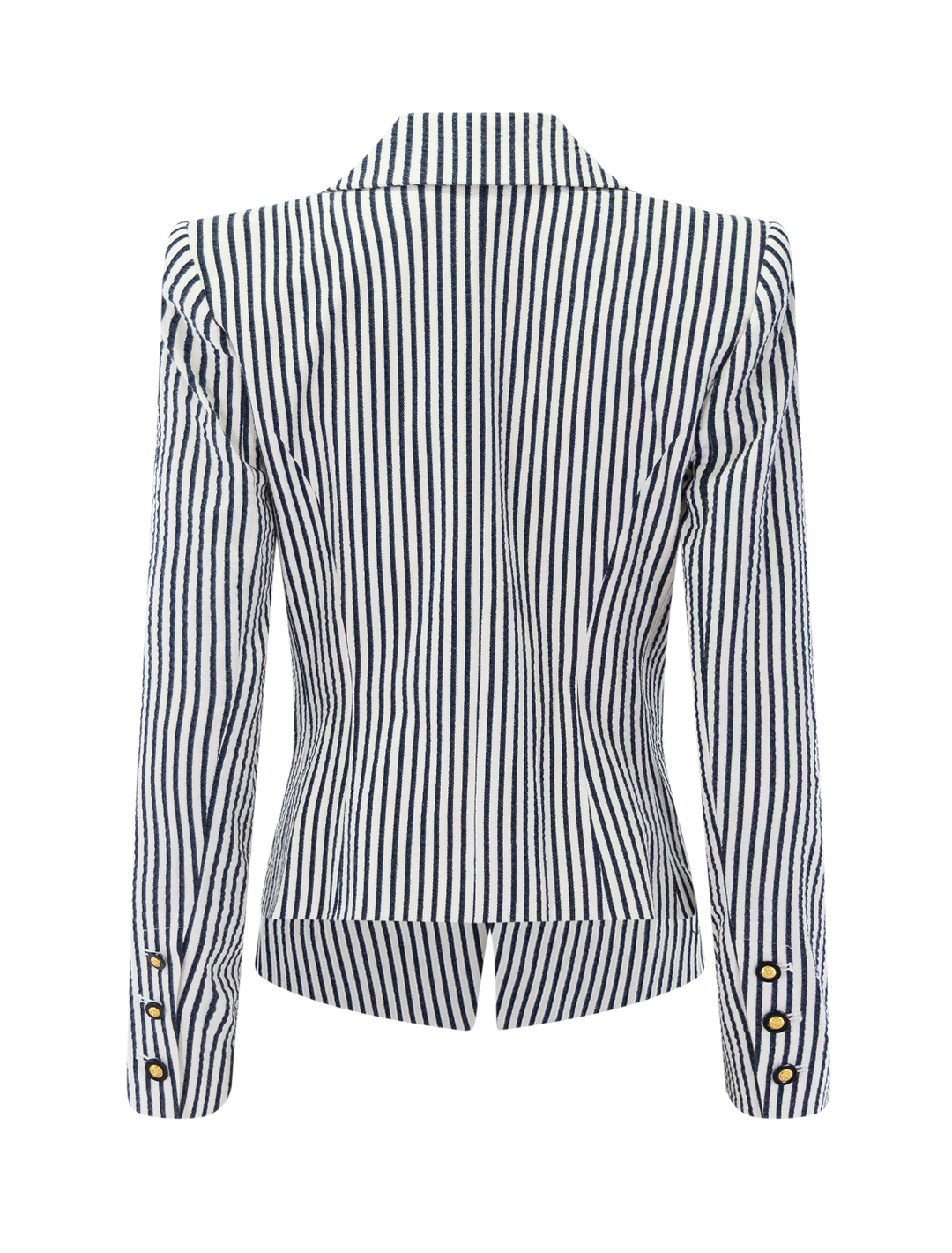 misa blazer in ivory and midnight stripe