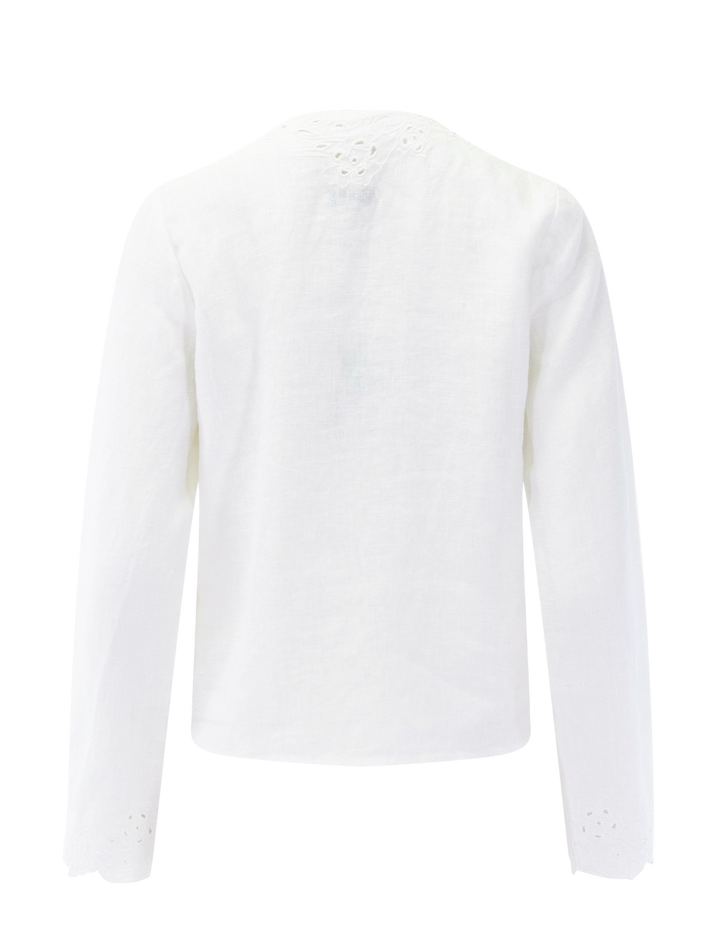 fleur blouse in white