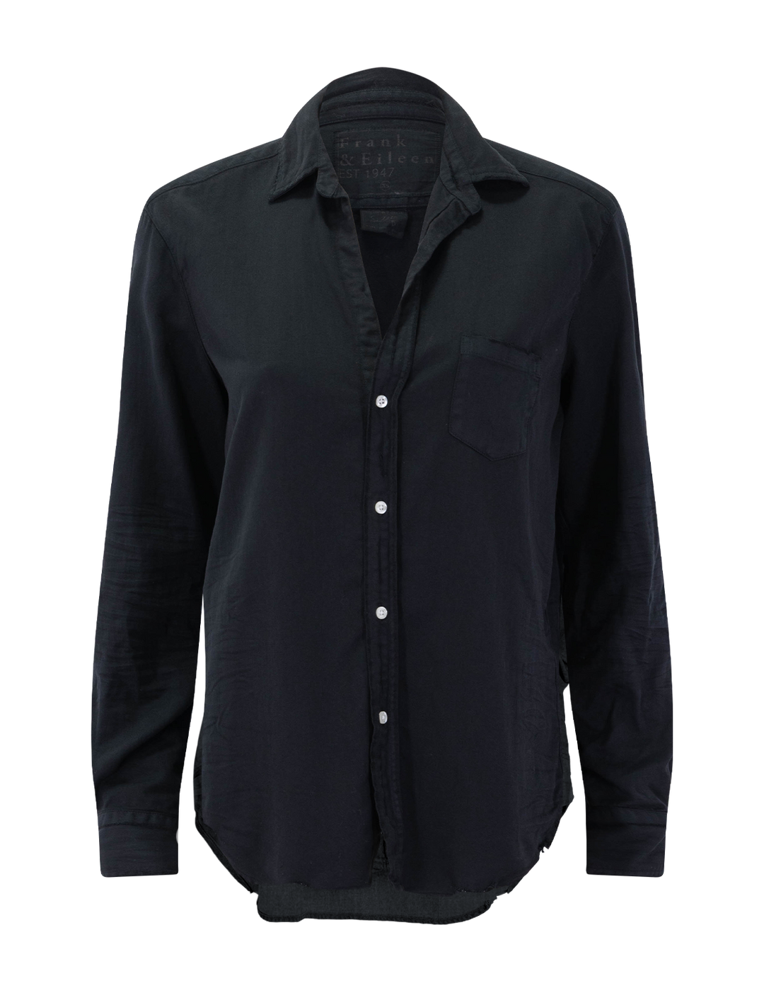 eileen in distressed black denim