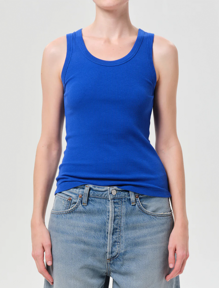 poppy tank in cobalt