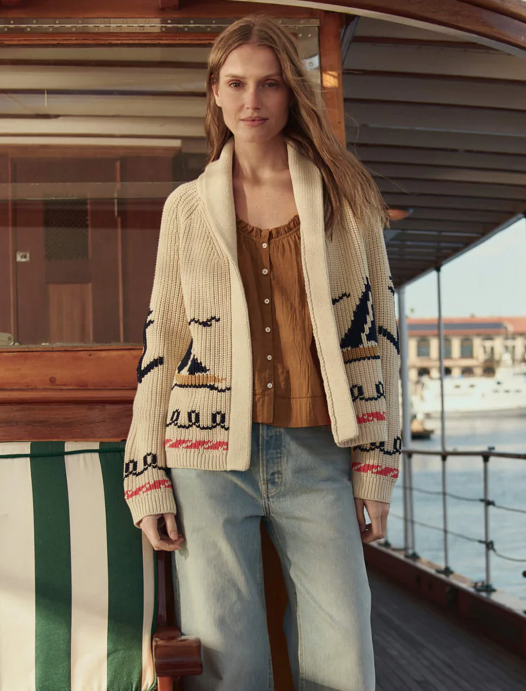 the sailboat lodge cardigan