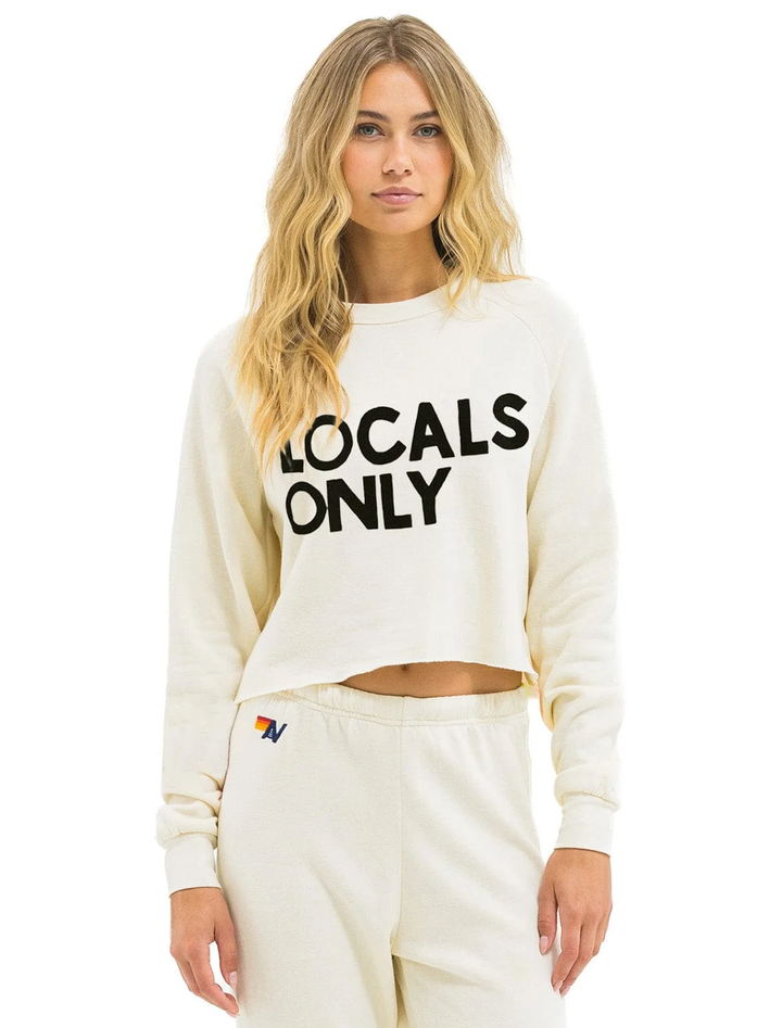 locals only cropped sweatshirt