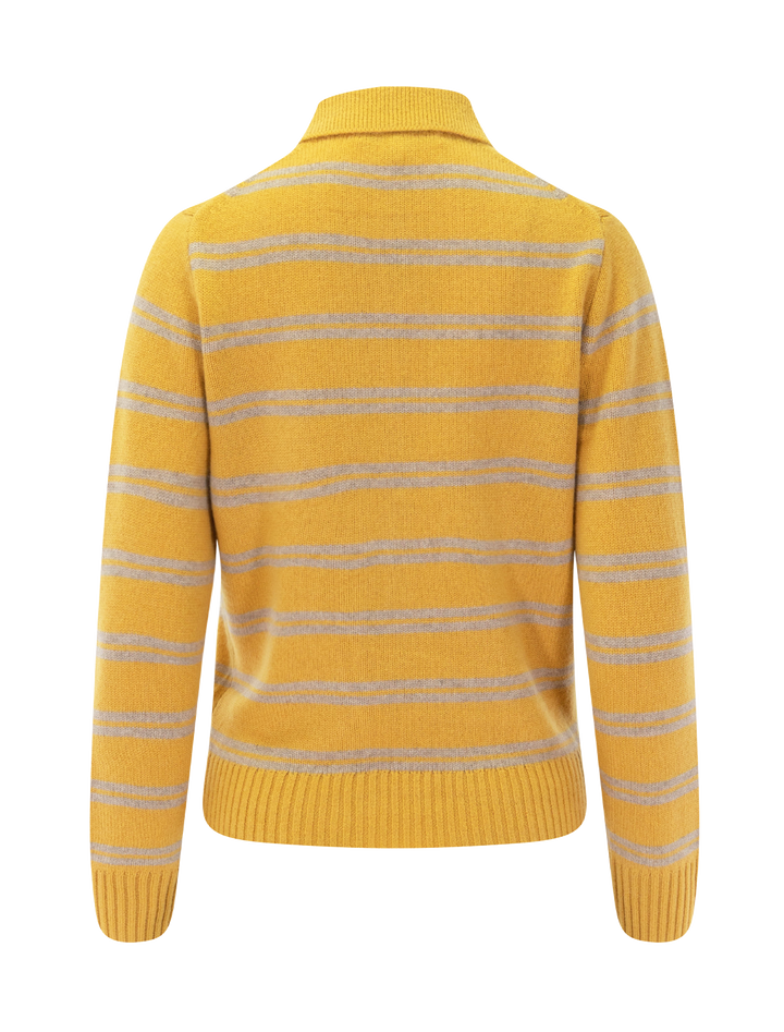 park striped cashmere in oatmeal