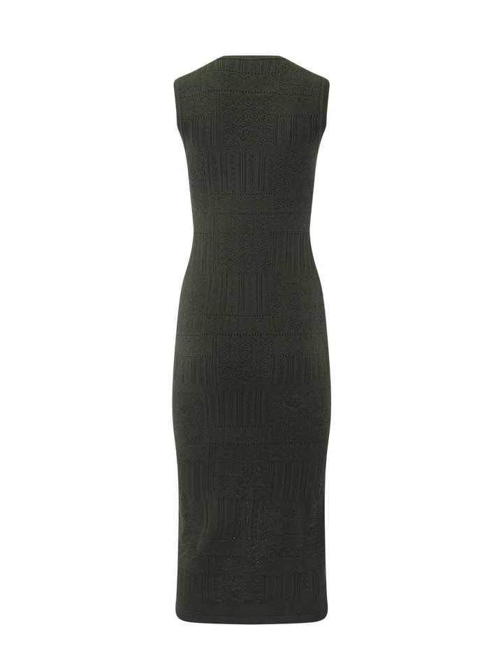tamiko knit dress in loden