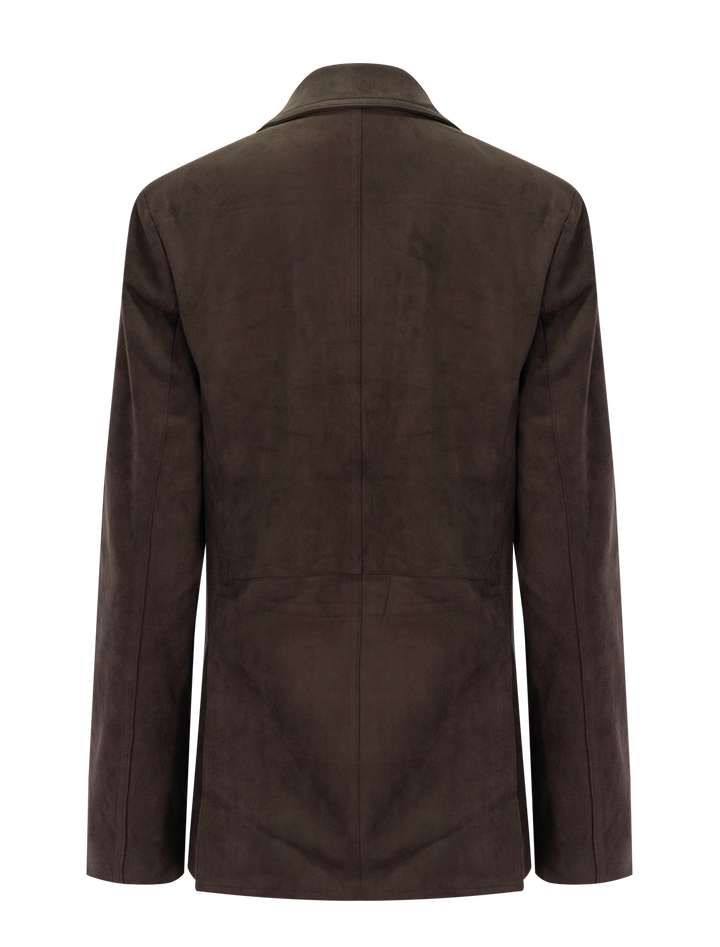 ryder suede blazer in java