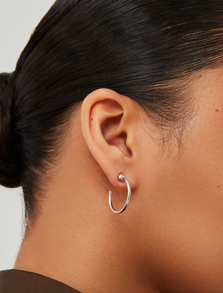 mini icon hoops in platinum