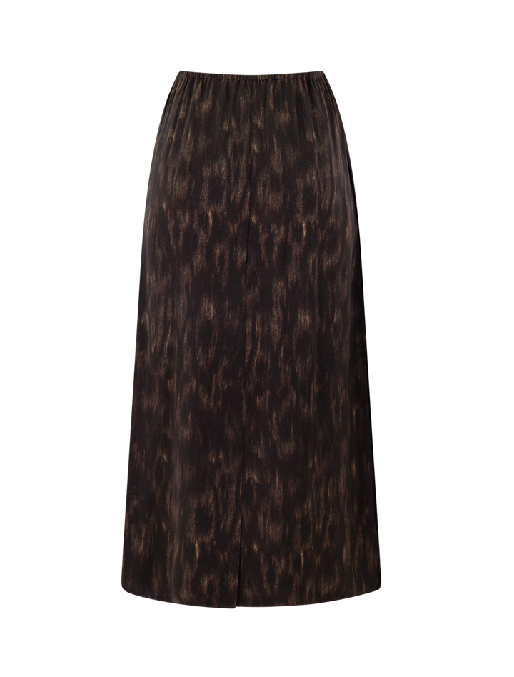 pull on slip skirt in cinderwood print