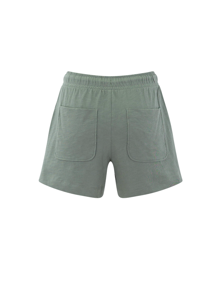 drawcord shorts in sage