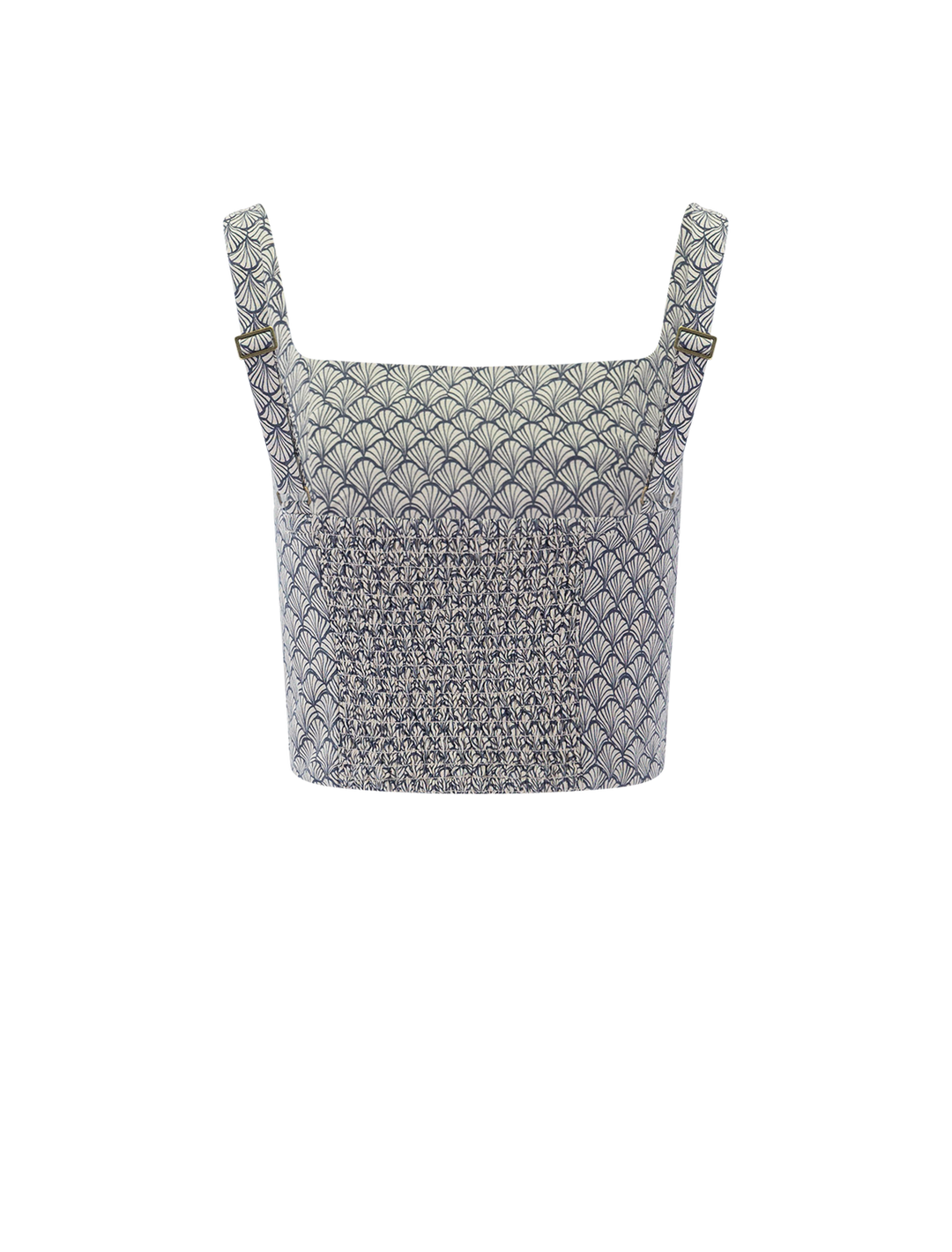 zoe hemp tank in navy sea shell