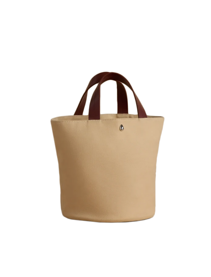 gem bucket bag in beige