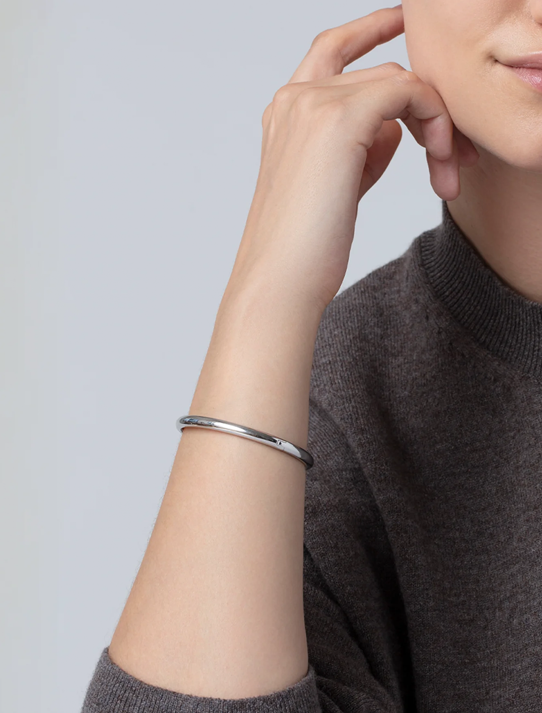 remi bangle in silver