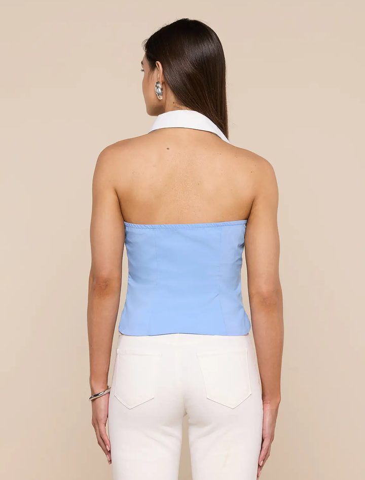 rina poplin halter top