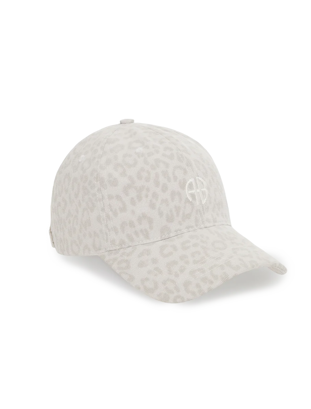 jeremy baseball cap in washed white leopard