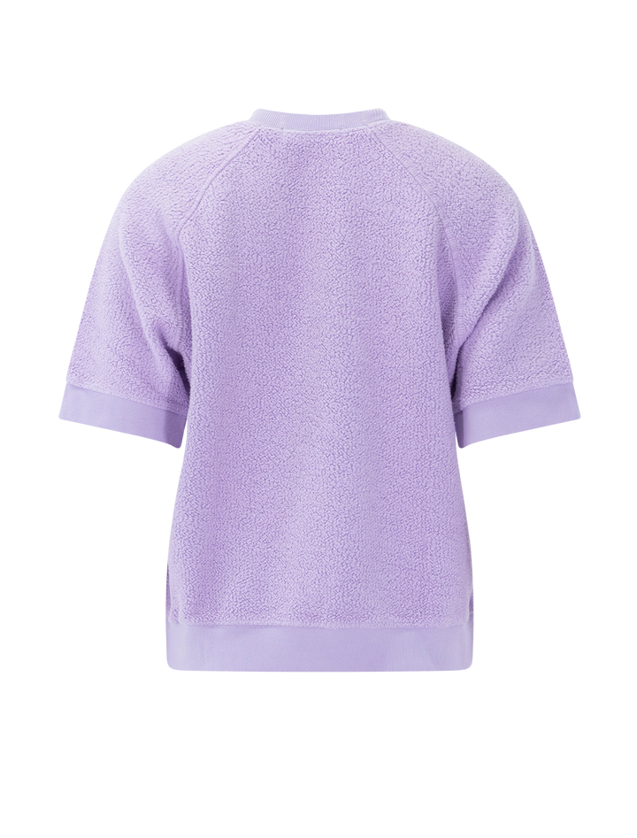 kennedy short sleeve fleece sweatshirt in ultraviolet