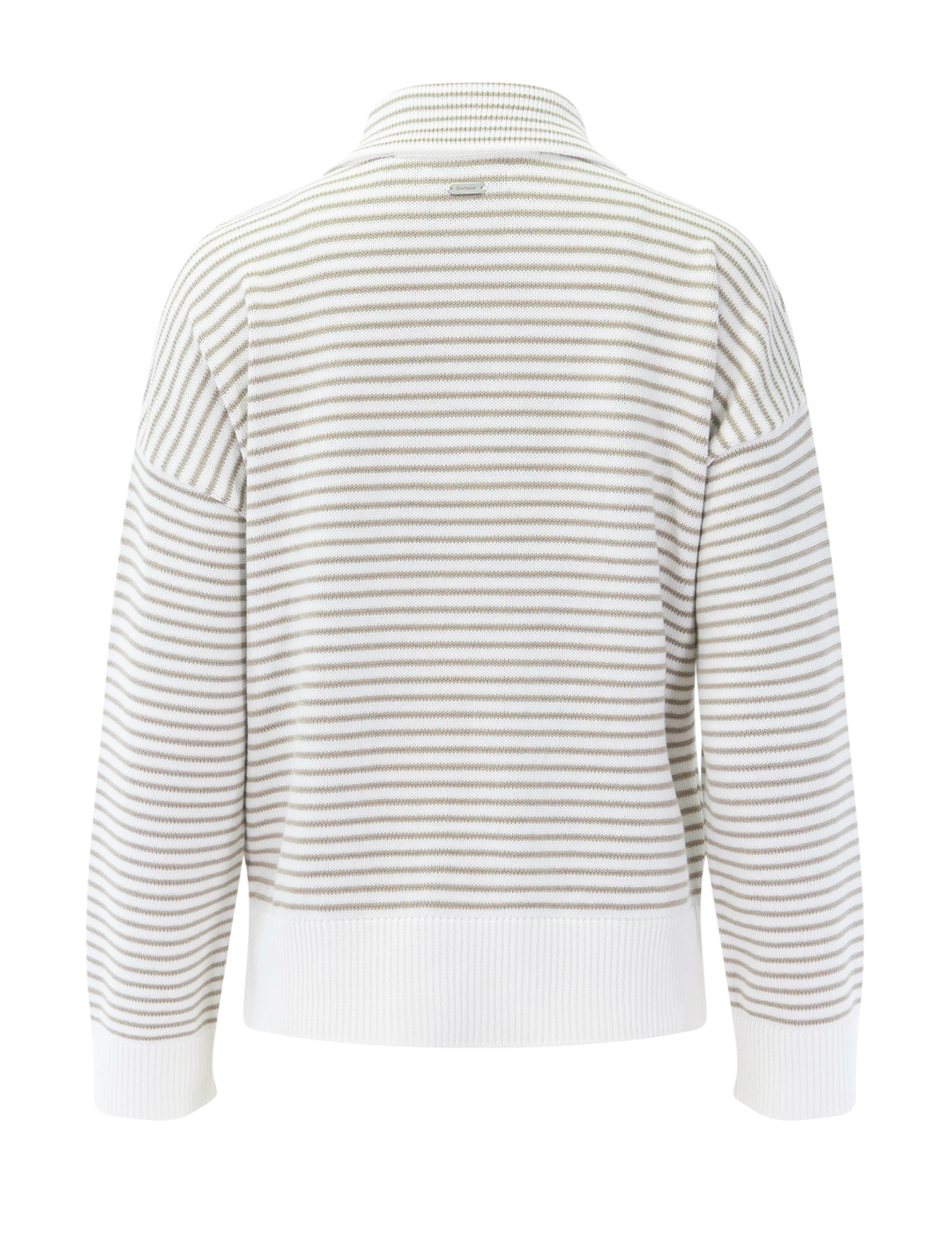 aylesby knit jumper in cloud and sand stripe