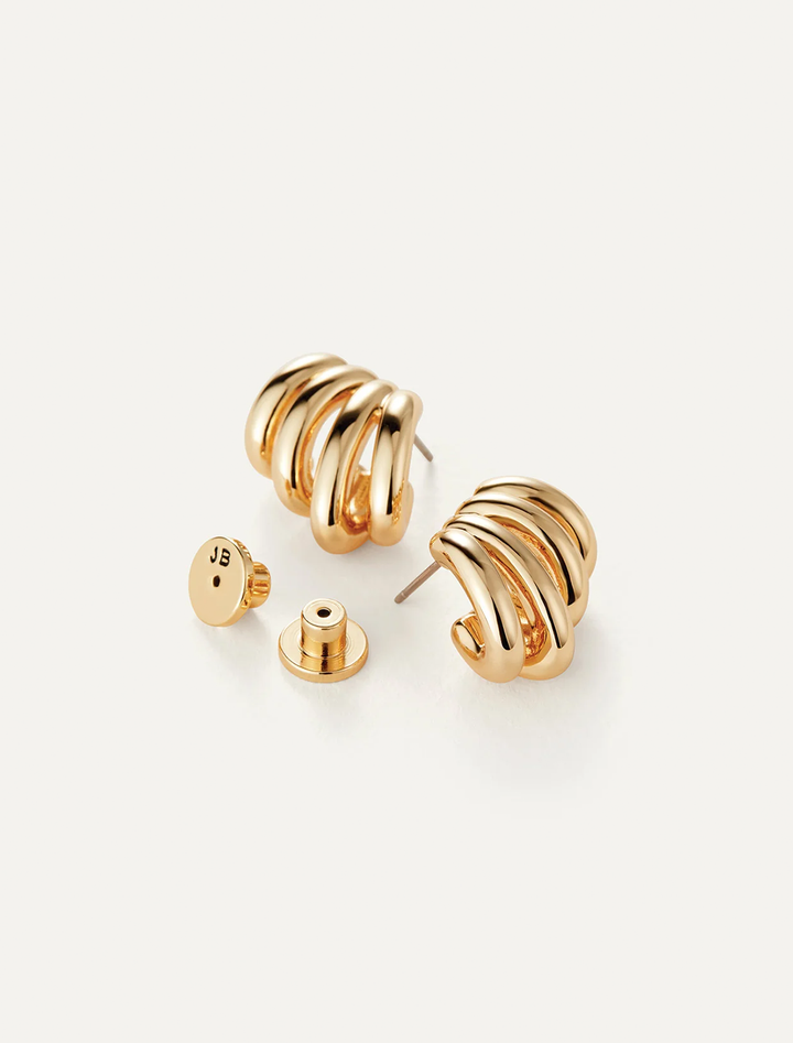 monroe earrings in gold