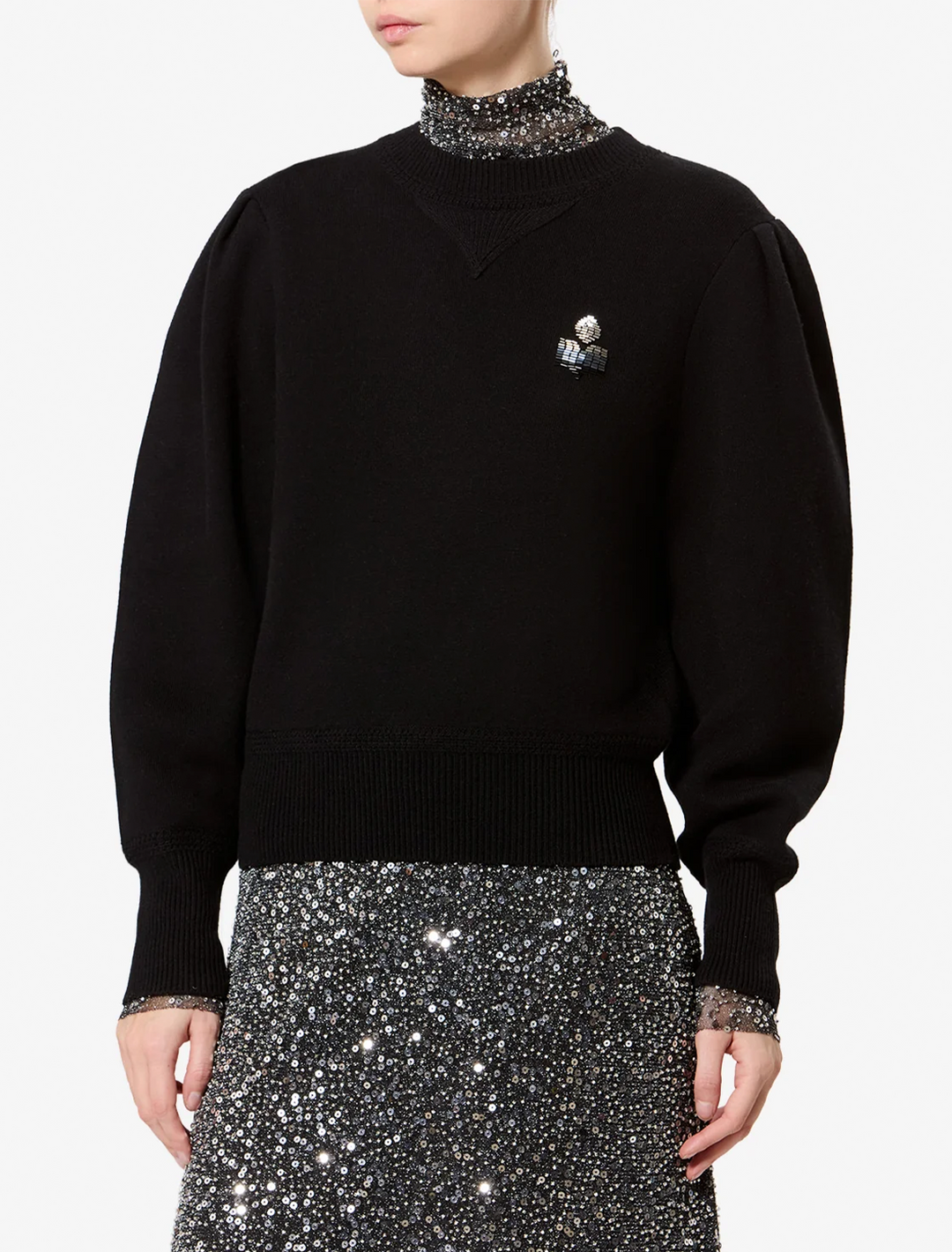 kelaya sweater in black