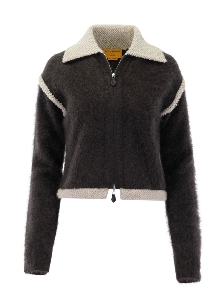 grizzly frankie jacket in burnt cocoa