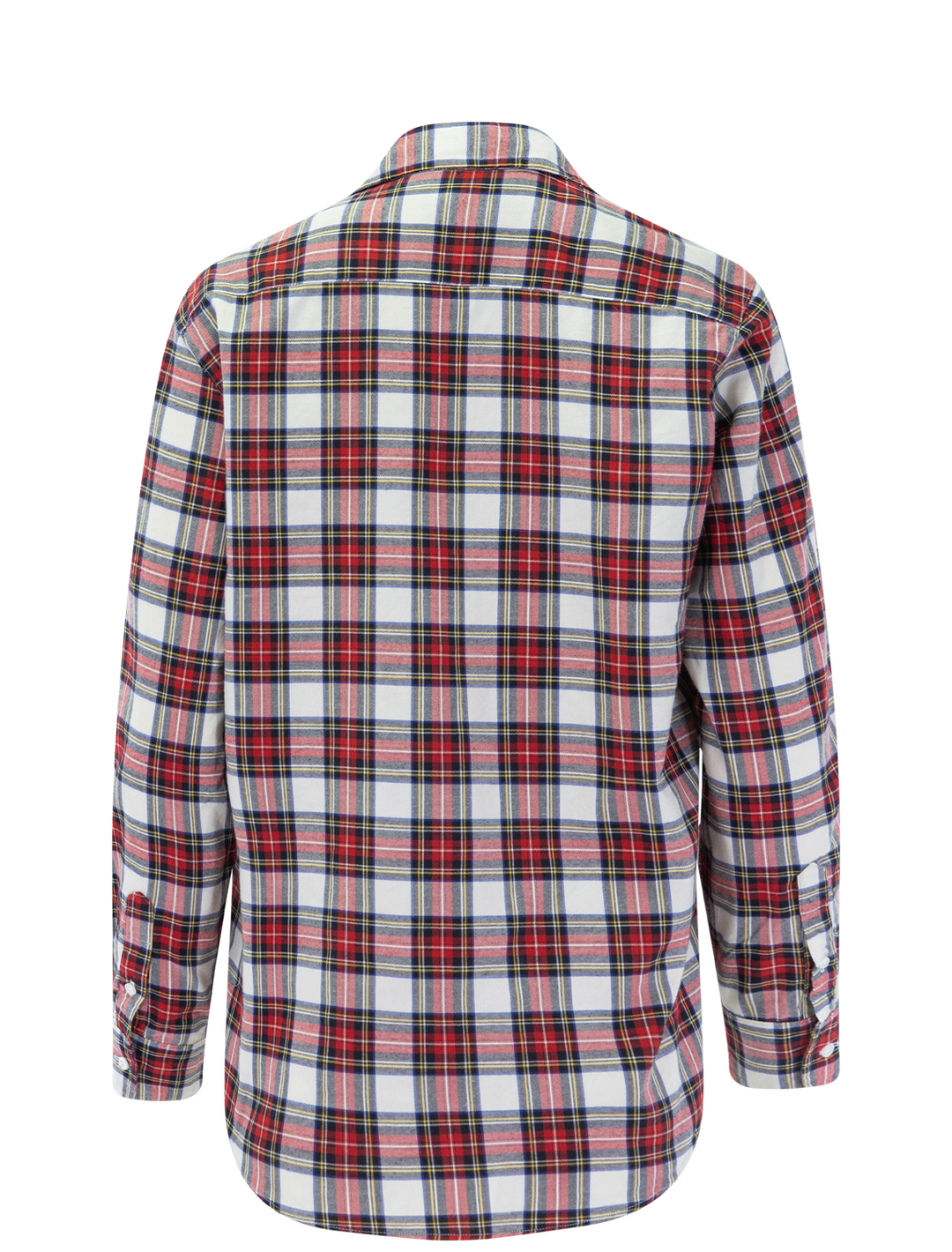 eileen in red and cream plaid
