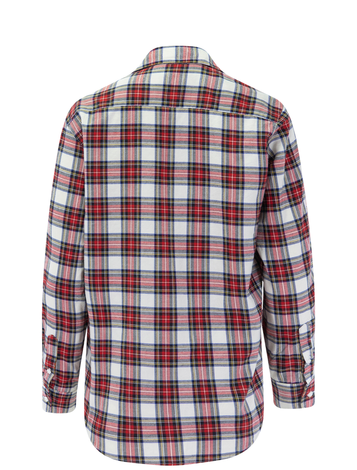 eileen in red and cream plaid