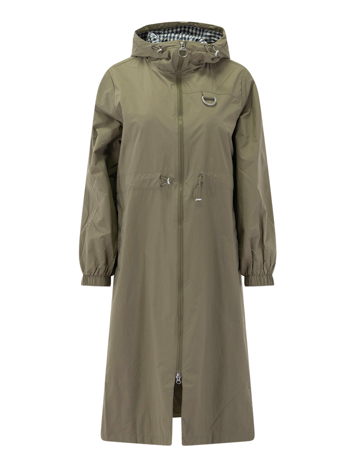 gracefield showerproof jacket in dusky green
