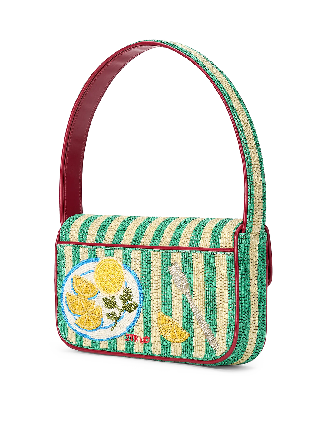 summer lobster tommy beaded bag