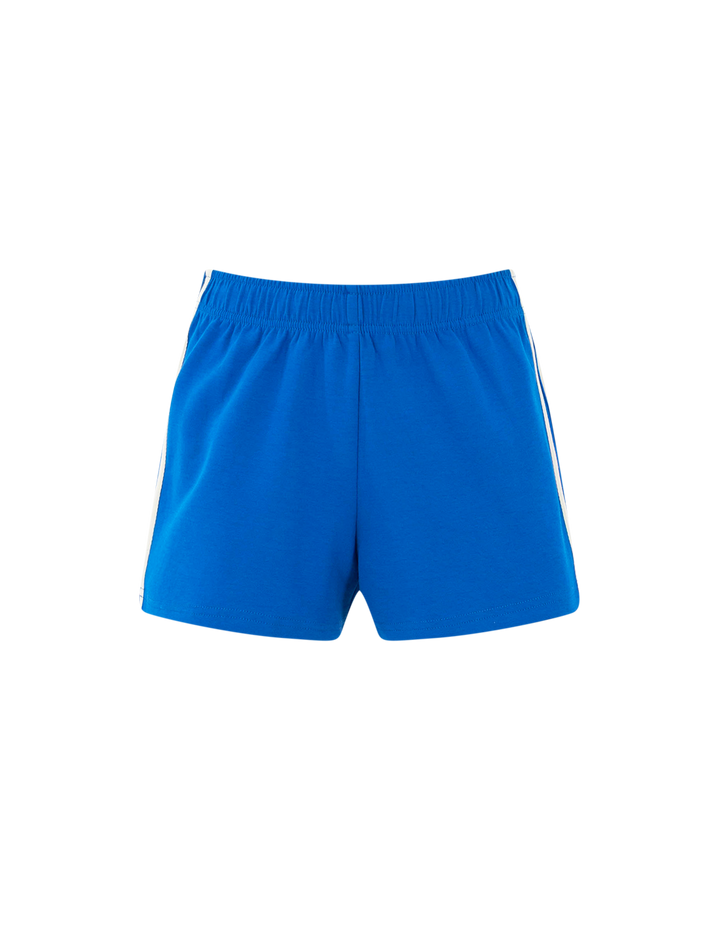 mikayla travel stripe short in cobalt
