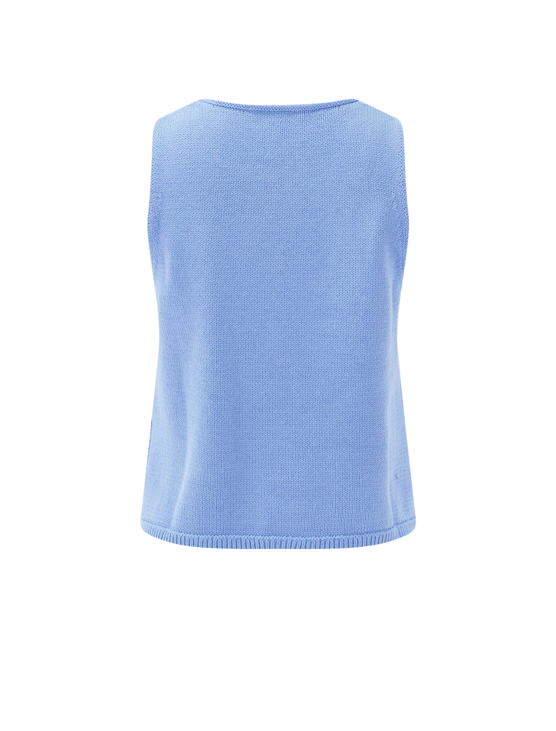 beckham crochet sweater tank in azure