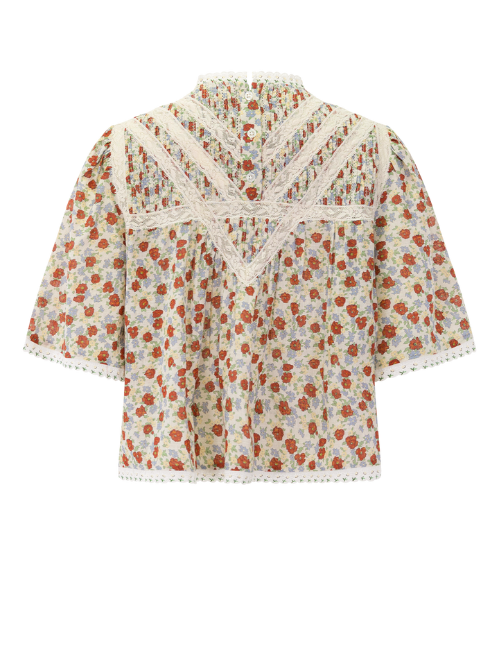 viera print blouse