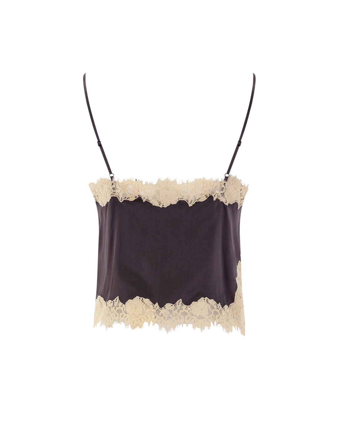 kira silk tank in equestrian brown