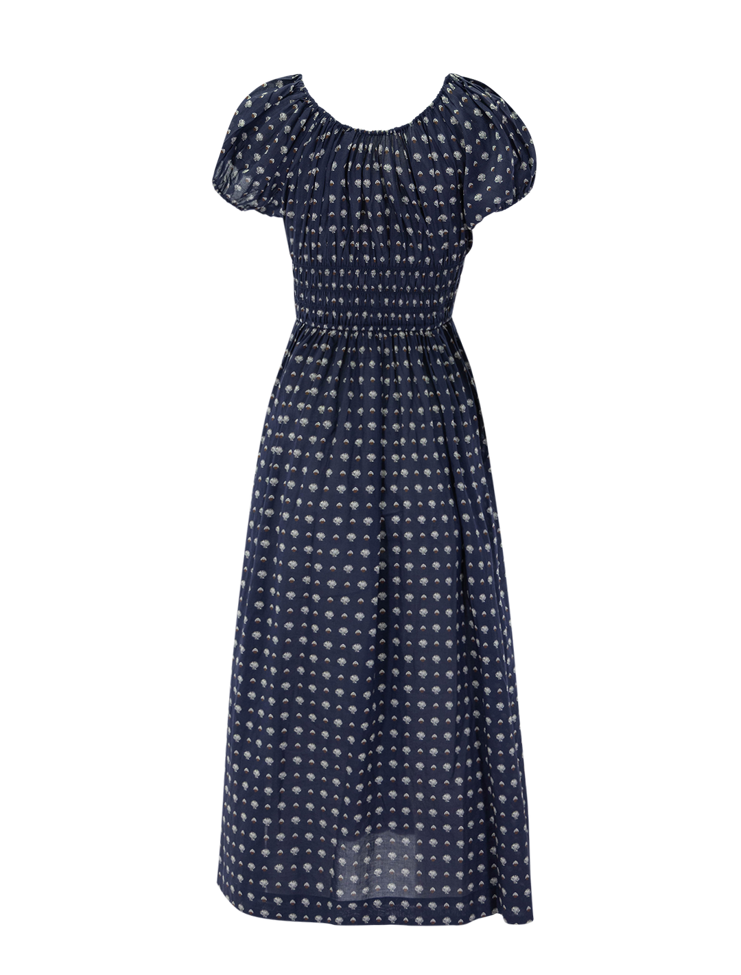 quinn dress in bleu foulard de la mer