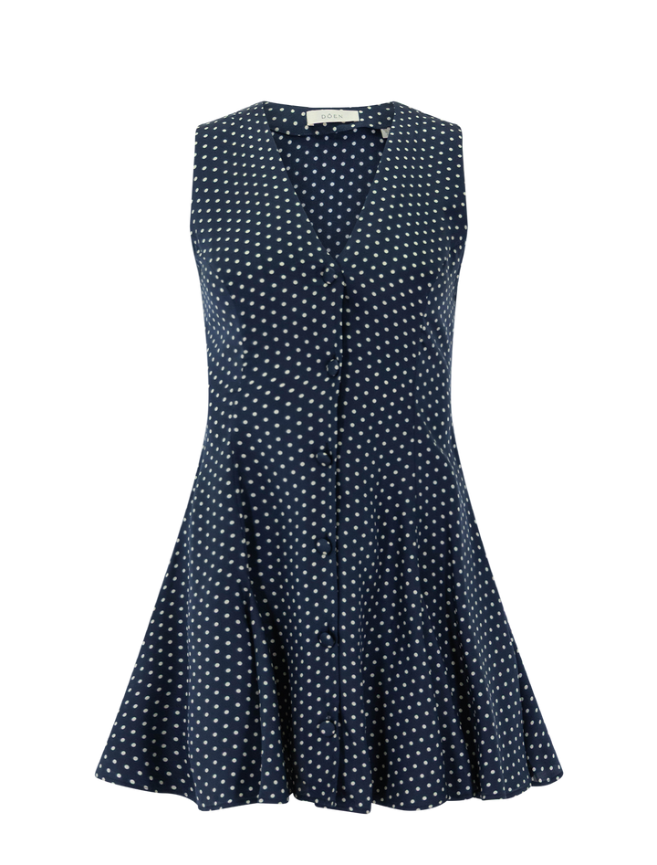 aubrey dress in hepburn dot
