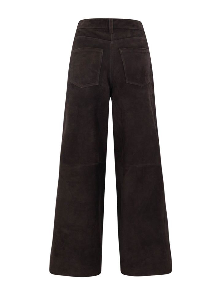 suede pant in cacao